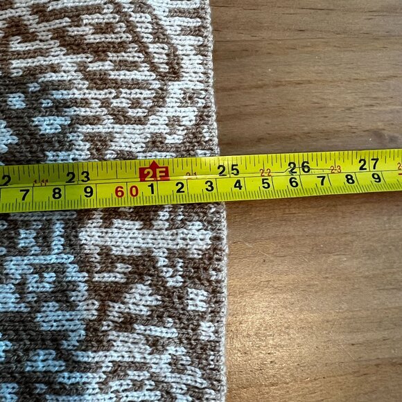 Lucky Brand Women's Shawl Fringe Collar Open Front Knit Cardigan MEDIUM Tan - Picture 7 of 8